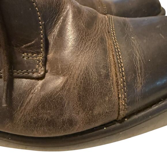 Stafford brown low top lace up casual dress boots for men - Size 8 - Picture 5 of 11